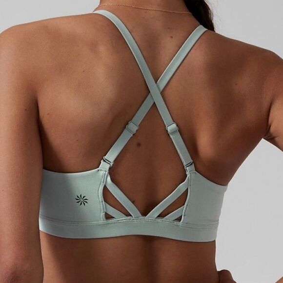 Athleta Elation Sports Bra Strappy Back Light Impact XL 1X Nwt - Picture 4 of 9